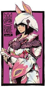 Capcom x B-Side Label Sticker Capcom Girl Mizutsune (Anime Toy)