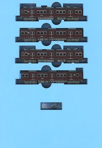 Hankyu Series 2300 Arashiyama Line 2309 Formation Four Car Set (4-Car Set) (Model Train)