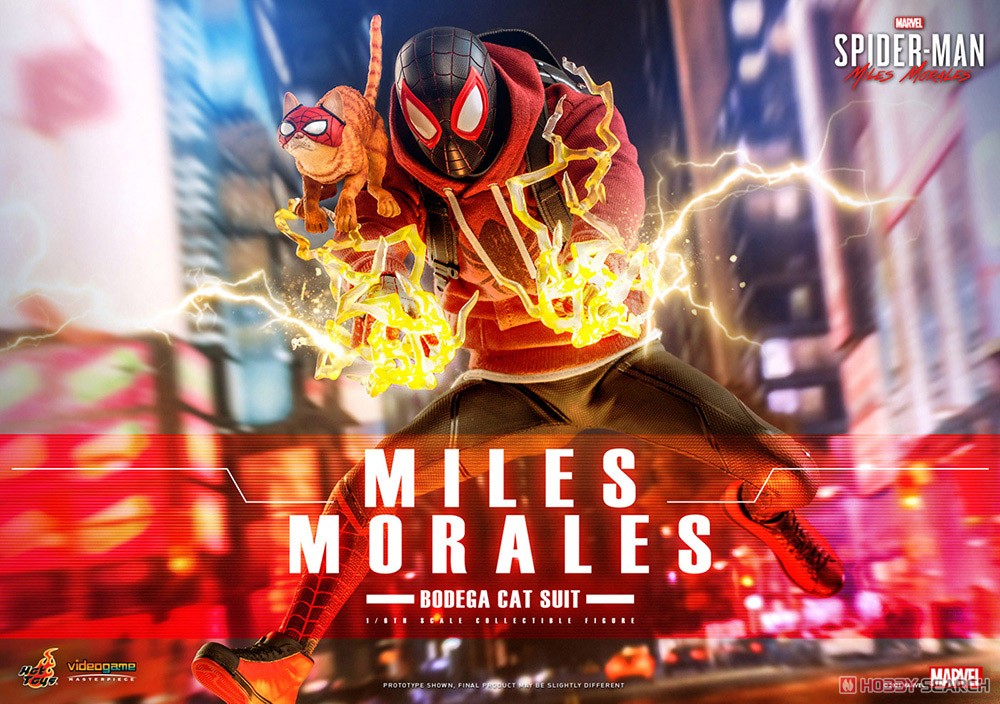 【ビデオゲーム・マスターピース】 『Marvel`s Spider-Man: Miles Morales』 マイルス・モラレス/スパイダーマン(売店の看板猫スーツ版) (完成品) その他の画像1