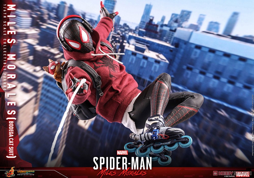 【ビデオゲーム・マスターピース】 『Marvel`s Spider-Man: Miles Morales』 マイルス・モラレス/スパイダーマン(売店の看板猫スーツ版) (完成品) その他の画像12