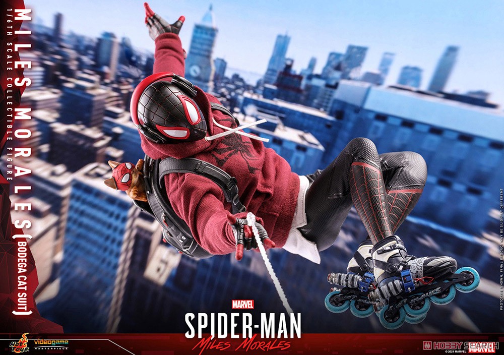 【ビデオゲーム・マスターピース】 『Marvel`s Spider-Man: Miles Morales』 マイルス・モラレス/スパイダーマン(売店の看板猫スーツ版) (完成品) その他の画像13