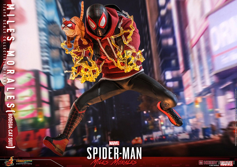 【ビデオゲーム・マスターピース】 『Marvel`s Spider-Man: Miles Morales』 マイルス・モラレス/スパイダーマン(売店の看板猫スーツ版) (完成品) その他の画像14