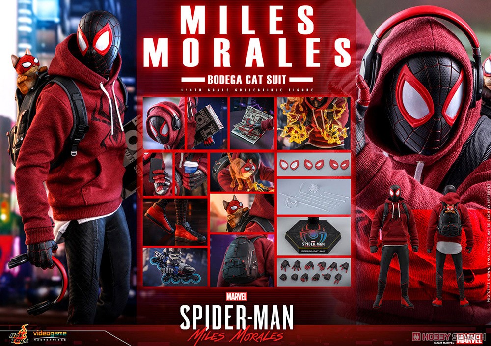 【ビデオゲーム・マスターピース】 『Marvel`s Spider-Man: Miles Morales』 マイルス・モラレス/スパイダーマン(売店の看板猫スーツ版) (完成品) その他の画像17