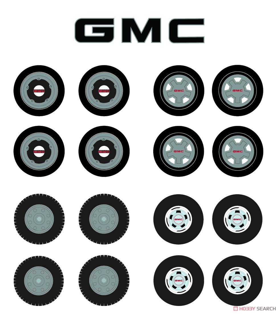 Auto Body Shop - Wheel & Tire Packs Series 6 - GMC Trucks Solid Pack (ミニカー) その他の画像1