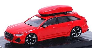 Audi RS 6 Avant Tango Red w/Roof Box (Diecast Car)