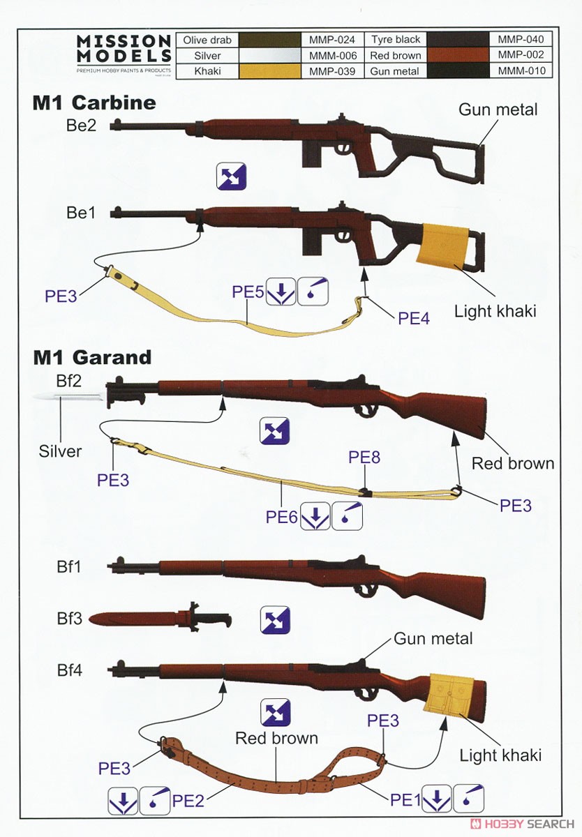 WWII 米 落下傘兵 w/クッシュマン 空挺スクーター & ジョン・ウッド M3A4 Mod.1943 ユーティリティハンドカートセット 1 (プラモデル) 塗装6