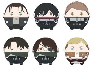 Attack on Titan Fuwakororin (Set of 6) (Anime Toy)