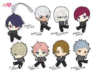 Helios Rising Heroes Petanko Trading Rubber Strap Vol.2 (Set of 8) (Anime Toy)