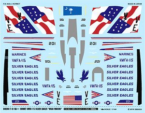 Boeing F/A-18A++ Hornet VMFA-115 Silver Eagles `MCAS Iwakuni` (Decal)
