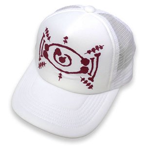 Demon Slayer: Kimetsu no Yaiba Yushiro Blood Demon Art Label Mesh Cap White Free (Anime Toy)