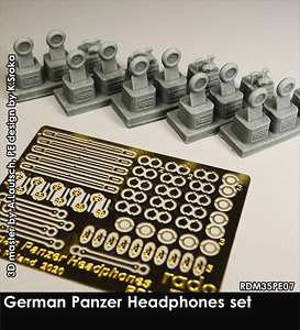 Photo-Etched Parts Set for German Panzer Headphones Set (Plastic model)
