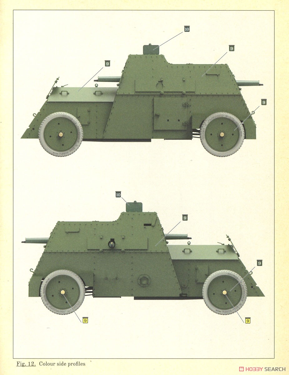 ロシア ルッソバルト装甲車 (プラモデル) 塗装3