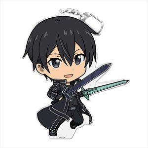 ソードアート・オンライン でかぷにこれ！キーホルダー(スタンド付) キリト [アインクラッド] (キャラクターグッズ)