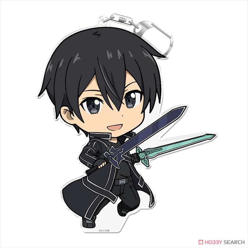 ソードアート・オンライン でかぷにこれ！キーホルダー(スタンド付) キリト [アインクラッド] (キャラクターグッズ) 商品画像1