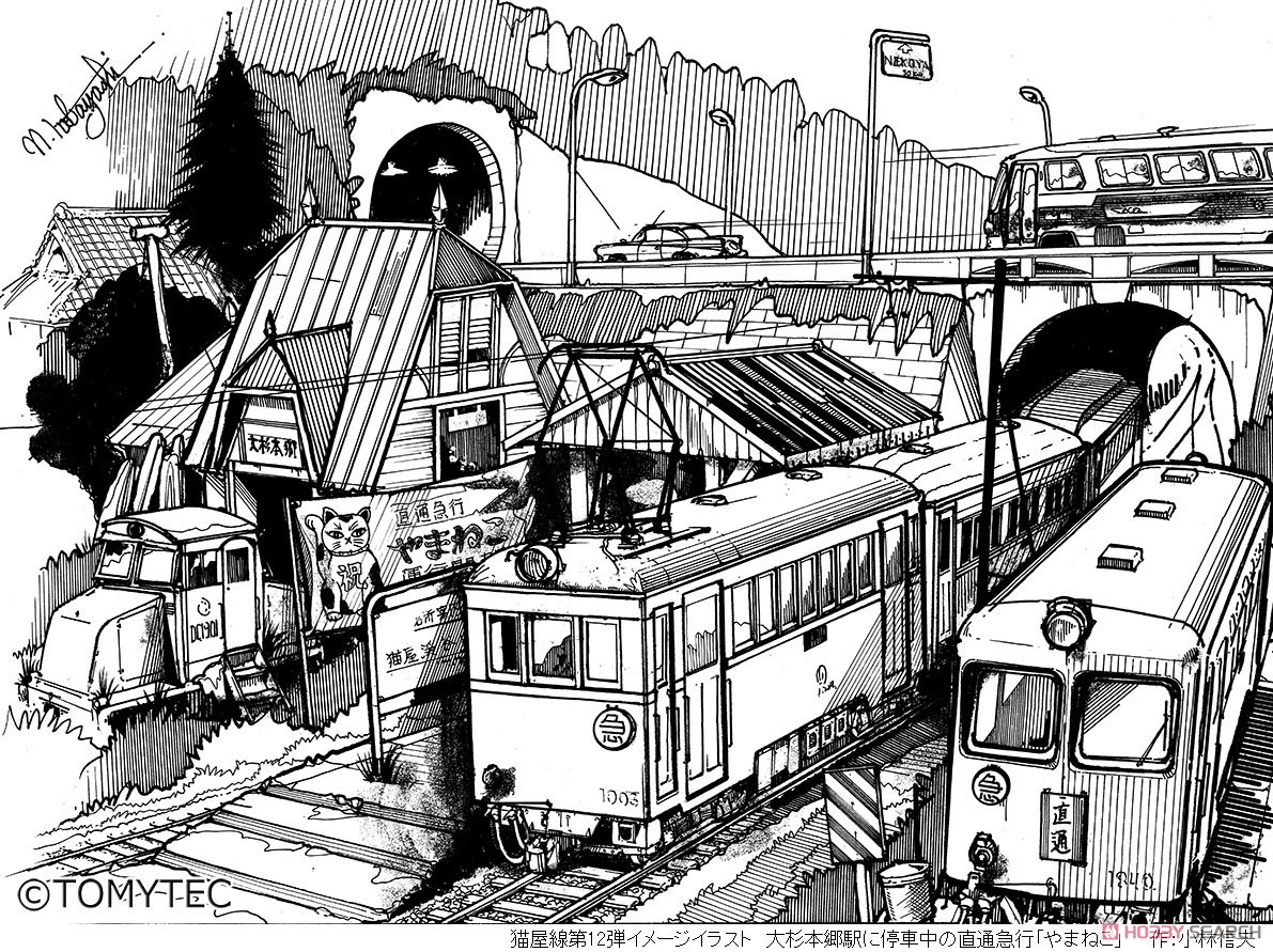 鉄道コレクション ナローゲージ80 猫屋線 直通急行「やまねこ」 デハ101＋ホハフ25 (2両セット) (鉄道模型) その他の画像4
