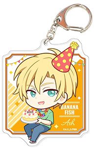 Banana Fish Big Acrylic Key Ring Vol.2 07 Ash Lynx (Birthday Ver.) (Anime Toy)