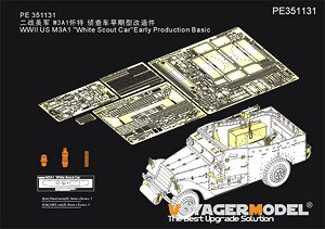 WWII 米 アメリカM3A1スカウトカー初期型 ベーシックセット(タミヤ35363用) (プラモデル)