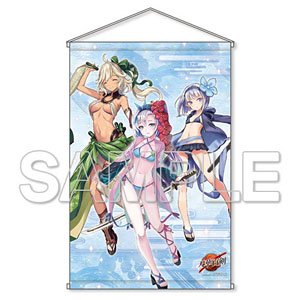 [Tenka Hyakken] Summer Paradise! B2 Tapestry -Kosetsu Samonji & Musashi Masamune & Kogarasumaru Ver.- (Anime Toy)