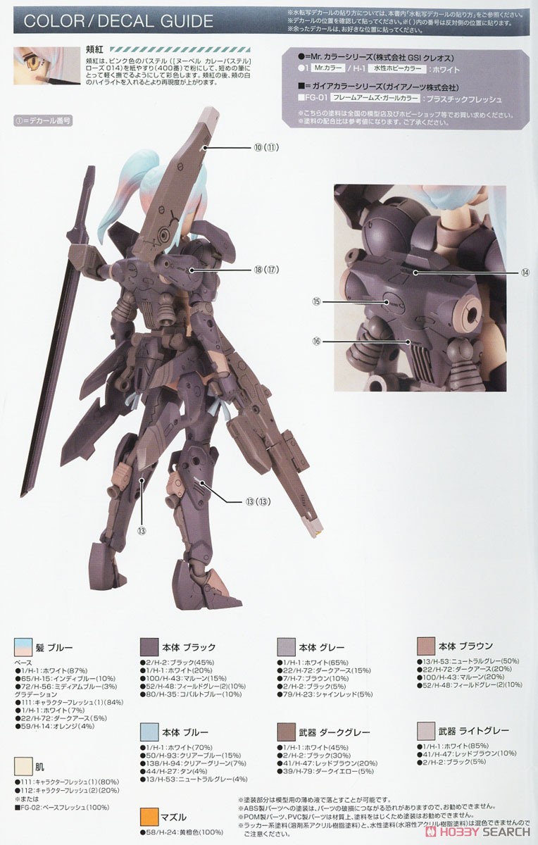 Frame Arms Girl Kagetora (Plastic model) Color1