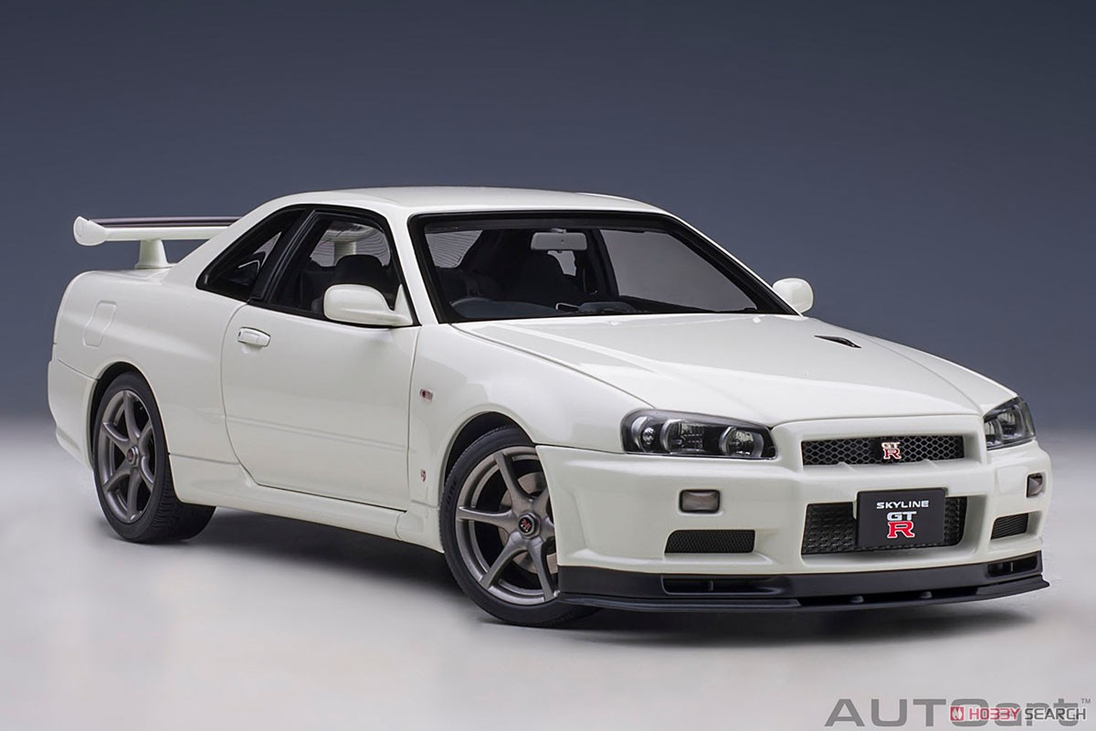 日産 スカイライン GT-R (R34) Vスペック II (ホワイトパール) (ミニカー) 商品画像15