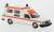 (HO) ボルボ 265 救急車 DDR 1985 ホワイト/ライトオレンジ (鉄道模型) 商品画像1