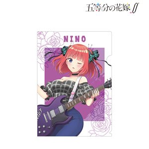 TVアニメ『五等分の花嫁∬』 描き下ろしイラスト 中野二乃 ギター演奏ver. クリアファイル (キャラクターグッズ)
