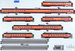 Southern Pacific Railroad `Morning Daylight` (SP Lines) Standard Ten Car Set (Basic 10-Car Set) (Model Train)