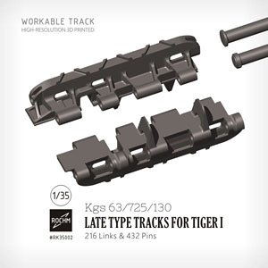 Kgs 63/725/130 Late Type Tracks for Tiger I (Plastic model)