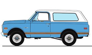 1970 Chevrolet K5 Blazer - Medium Blue Poly - 1970 Dealer Ad Truck (ミニカー)