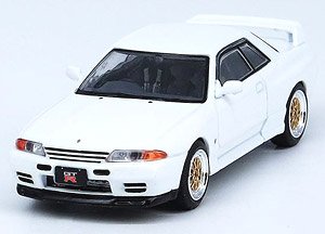 Nissan Skyline GT-R R32 Crystal White (Diecast Car)