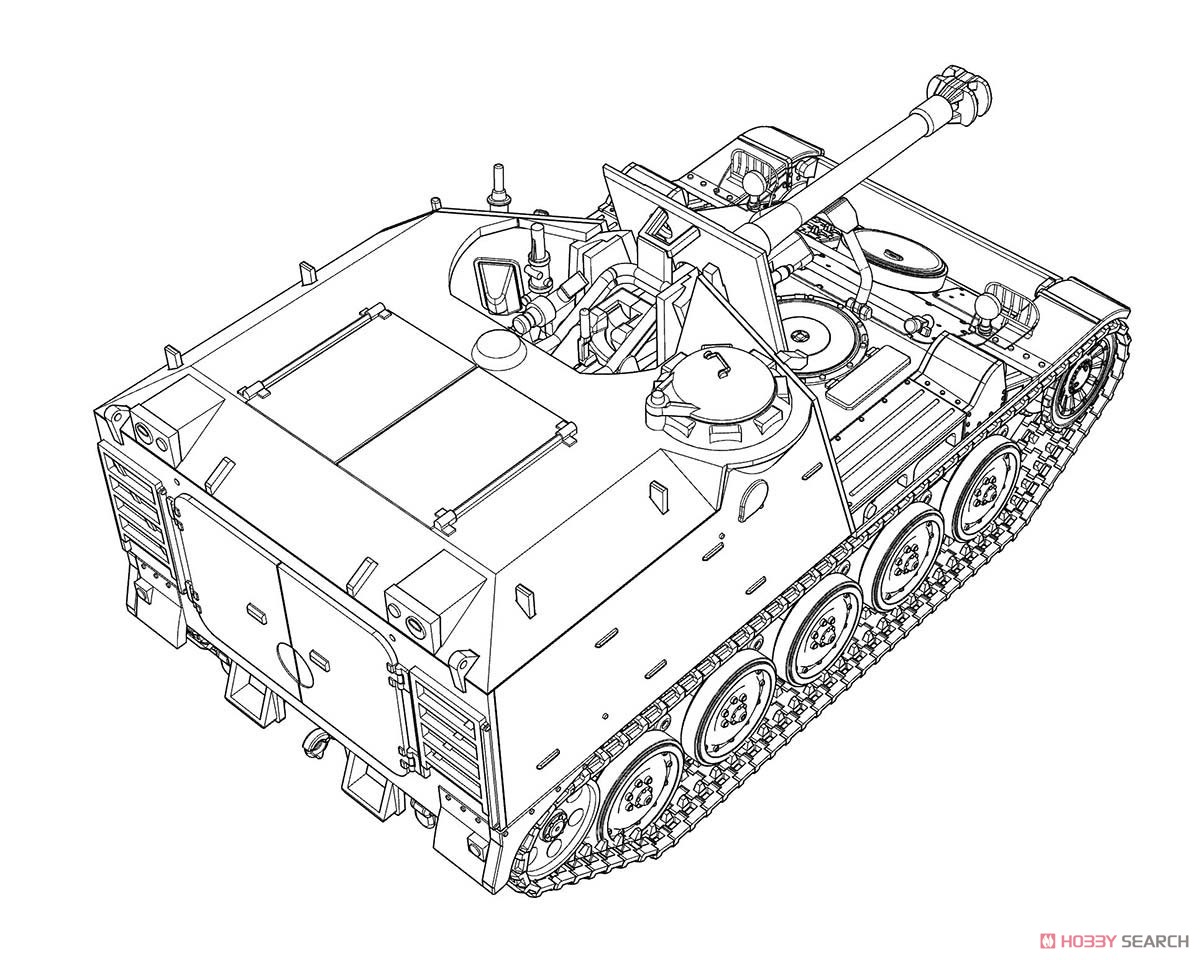 AMX Mk.61 105mm 自走榴弾砲 (プラモデル) その他の画像12