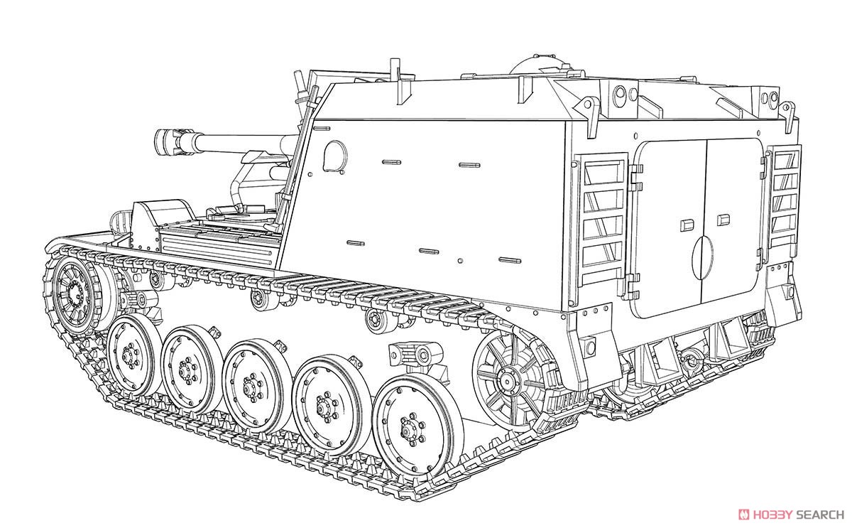 AMX Mk.61 105mm 自走榴弾砲 (プラモデル) その他の画像9
