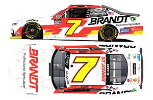 Justin Allgaier 2021 Brandt White Chevrolet Camaro NASCAR Xfinity 2021 (Diecast Car)