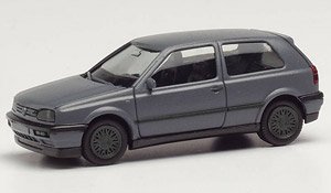 (HO) Volkswagen Golf III VR6 Nardo Gray Gray Rim (Model Train)