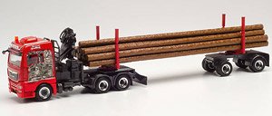 (HO) MAN TGX XLX Euro 6c 木材 トランスポーター `Wurm Holztransporte` (鉄道模型)