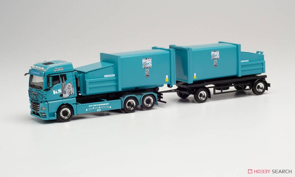 (HO) MAN TGX GM コンパクターコンテナ トレーラートラック `KS Containerdienst` (鉄道模型) 商品画像1