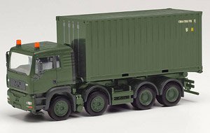 (HO) MAN TGA L 8x4 スワップボディ トラック `オーストリア軍` (鉄道模型)