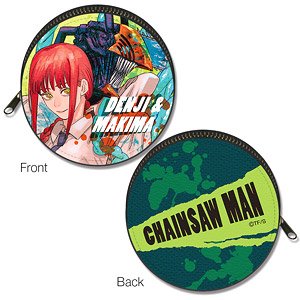 [Chainsaw Man] Circle Leather Case Design 05 (Denji & Makima) (Anime Toy)