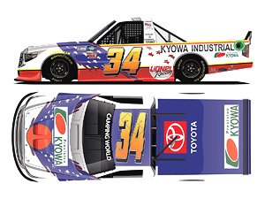 `アキノリ・オガタ` #34 共和産業 スローバック TOYOTA タンドラ NASCAR キャンピングワールド・トラックシリーズ 2021 (ミニカー)