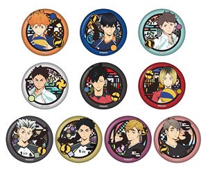 Haikyu!! Kirie Series Japanese Paper Can Badge (Set of 10) (Anime Toy)