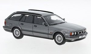 BMW 530i (E34) ツーリング メタリックグレー (ミニカー)