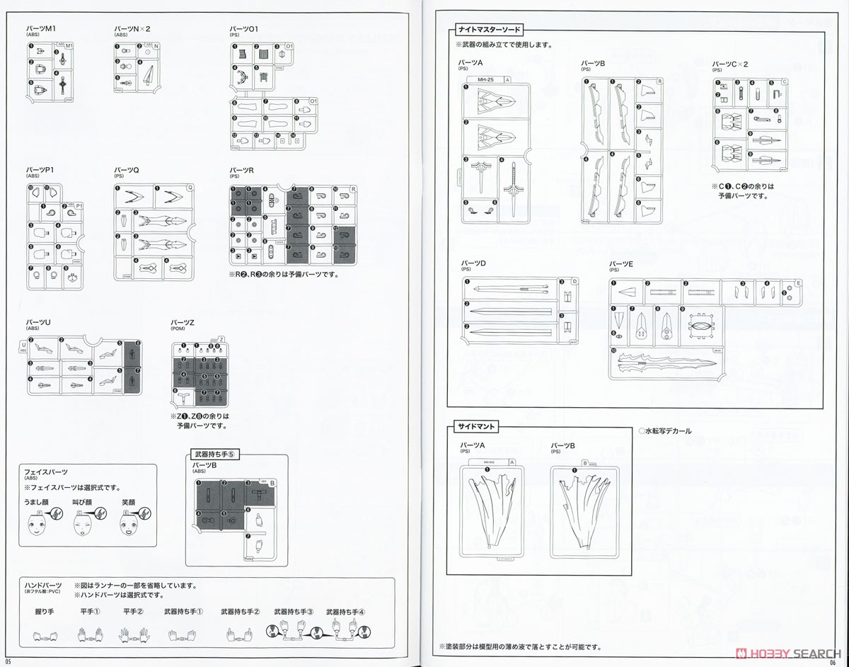 BULLET KNIGHTS エクスキューショナー BRIDE (プラモデル 設計図20