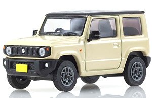 Kyosho Mini Car & Book No.4 Suzuki Jimny (Beige / Black) (Diecast Car)