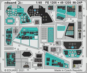 Mi-24P Interior (for Zvezda) (Plastic model)