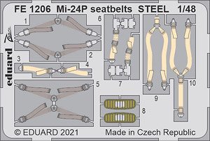 Mi-24P シートベルト (ステンレス製) (ズべズダ用) (プラモデル)