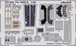 Zoom Etched Parts for Fw190D-9 Weekend (for Eduard) (Plastic model)