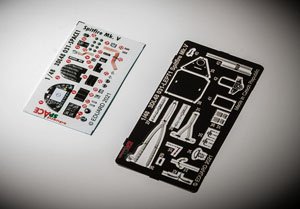スピットファイア Mk.V 「スペース」内装3Dデカール w/エッチングパーツセット (エデュアルド用) (プラモデル)
