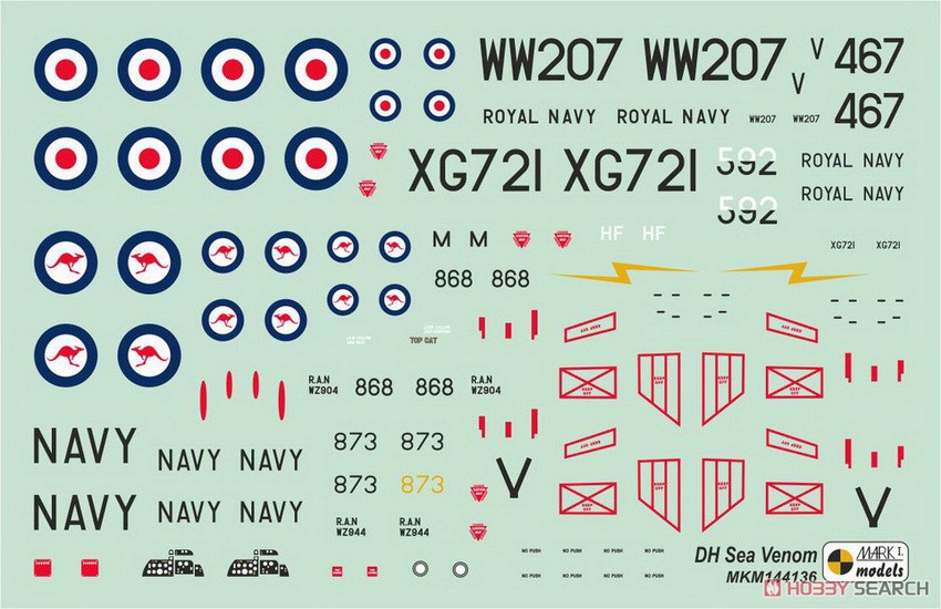 シーベノム FAW.22/53/TT.53 「極東・濠州」 2イン1 (プラモデル) その他の画像1