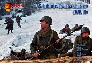 WW.II 米軍 歩兵冬季装備 (40体/8ポーズ) (プラモデル)