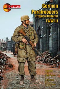 WW.II ドイツ軍 降下猟兵熱帯用 装備 (15体/8ポーズ) (プラモデル)